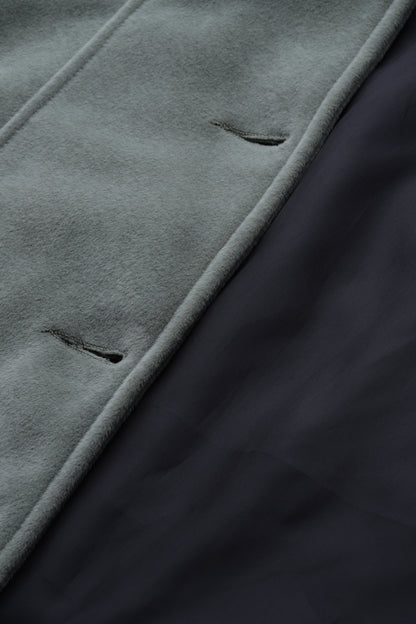 Leather Retail Long Winter Wear Velvet Jacket For Women's ( LRVEL3BGR )