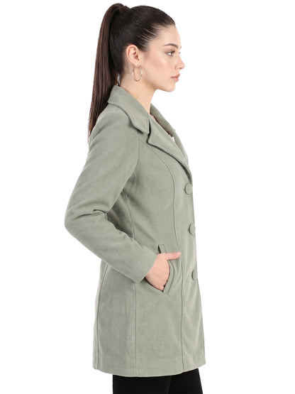 Leather Retail Long Winter Wear Velvet Jacket For Women's