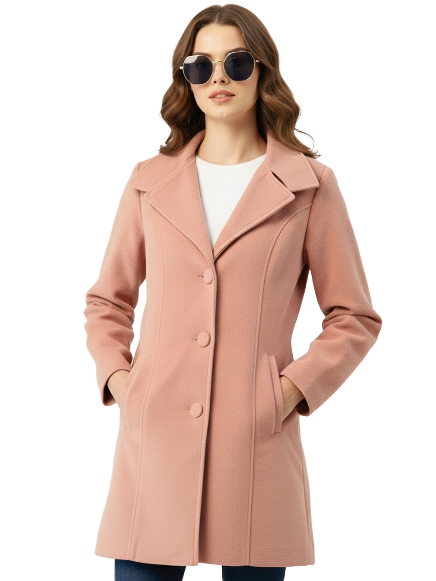 Leather Retail Long Winter Wear Velvet Jacket For Women ( LRAIVEL3BPN )