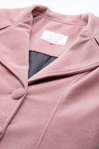Leather Retail Long Winter Wear Velvet Jacket For Women's( LRVEL3BPN )