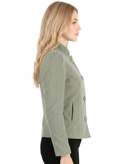Leather Retail Coat Winter Wear Velvet Jacket For Women's