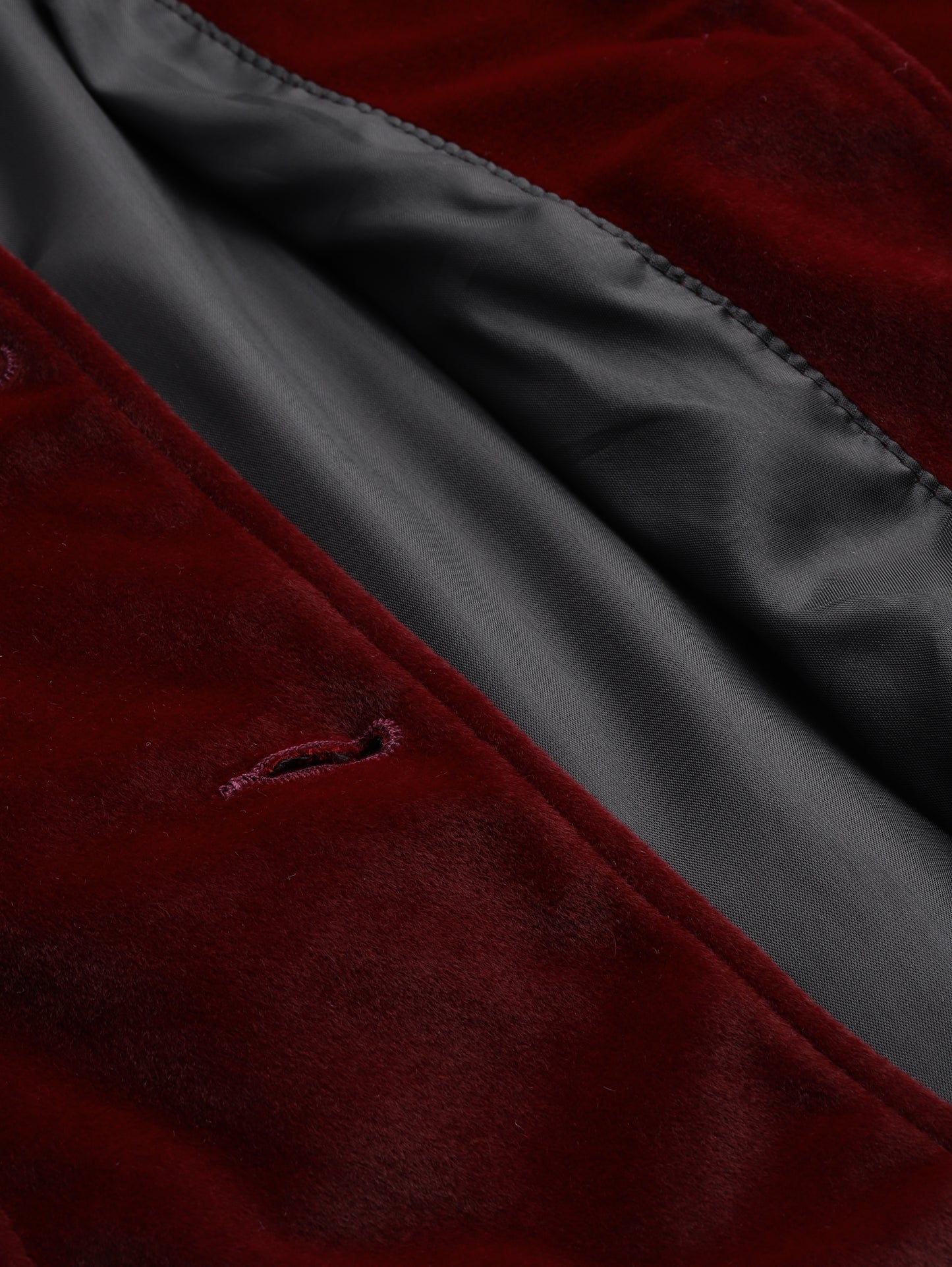 Leather Retail Women Full Sleeve Velvet Three Button Mahroon Jacket ( LRVEL4BMH )