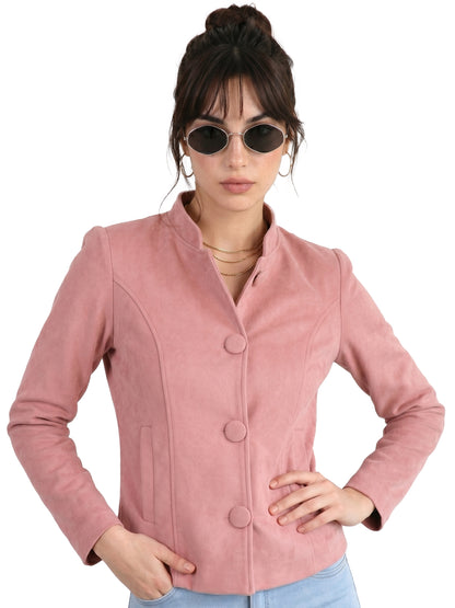 Leather Retail Coat Winter Wear Velvet Jacket For Women's