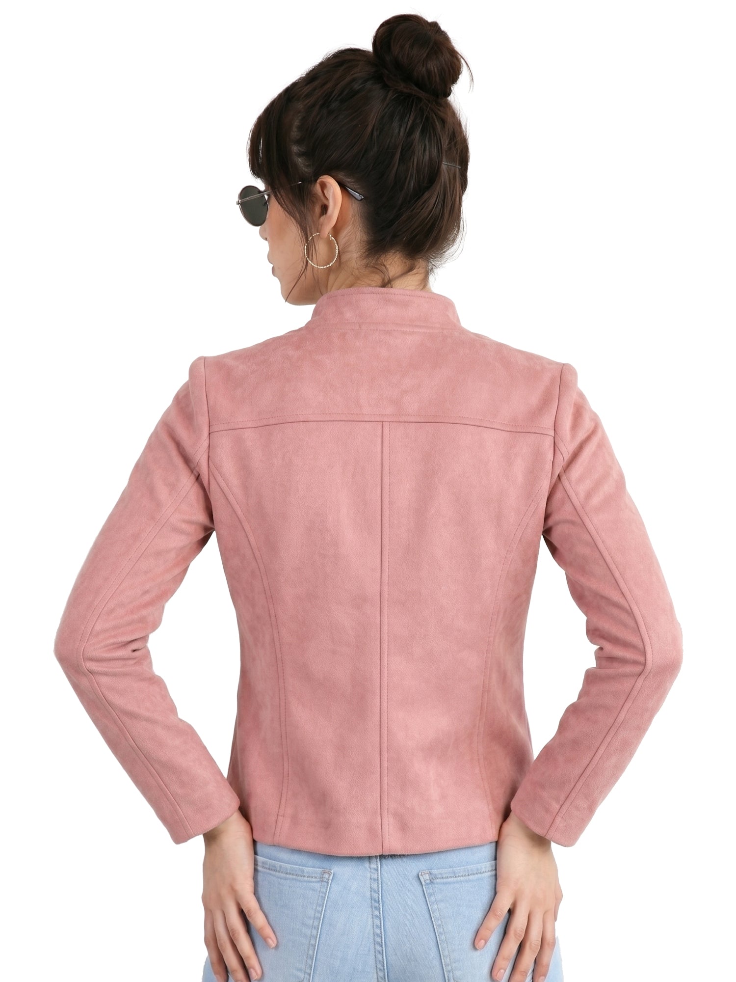 Leather Retail Coat Winter Wear Velvet Jacket For Women's ( LRVEL4BPN )