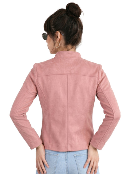Leather Retail Coat Winter Wear Velvet Jacket For Women's