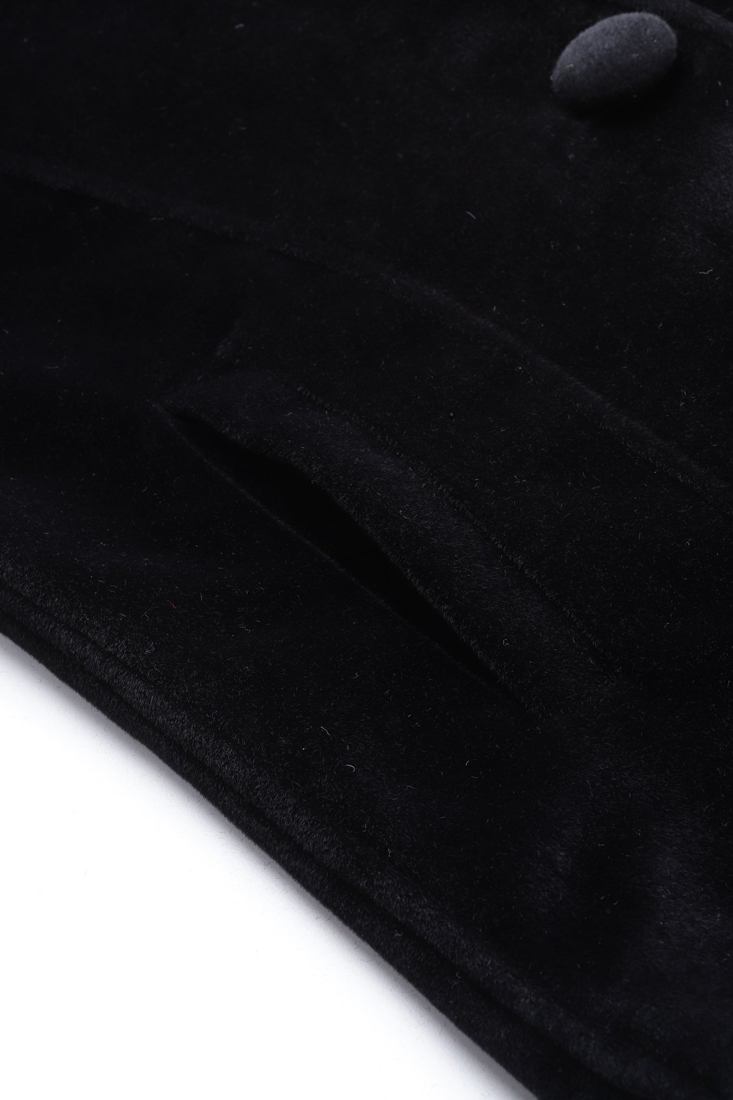Leather Retail Single Button Winter Wear Velvet Jacket For Women's ( LRVELSBBL )
