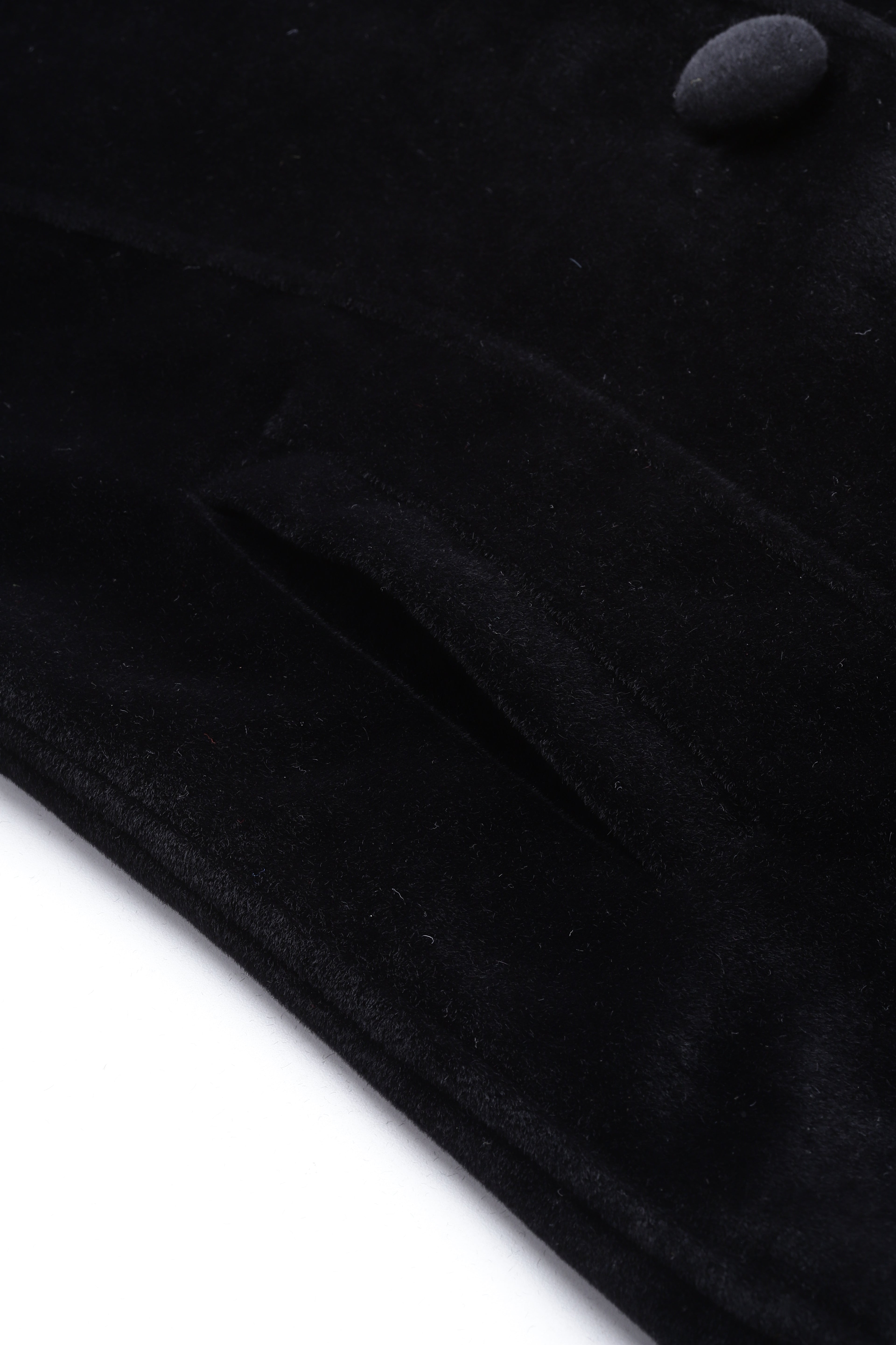 Leather Retail Single Button Winter Wear Velvet Jacket For Women's ( LRVELSBBL )