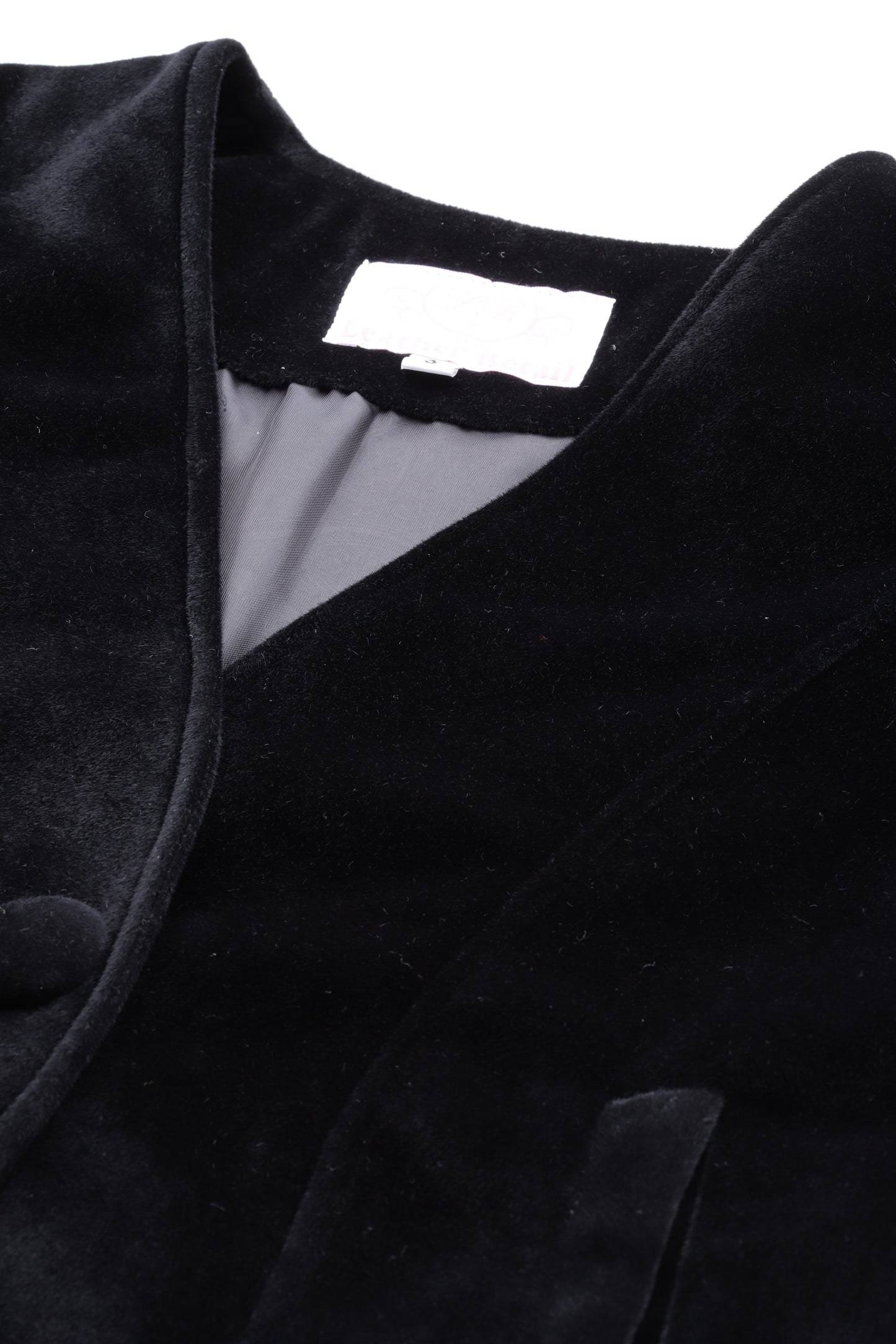 Leather Retail Single Button Winter Wear Velvet Jacket For Women's ( LRVELSBBL )