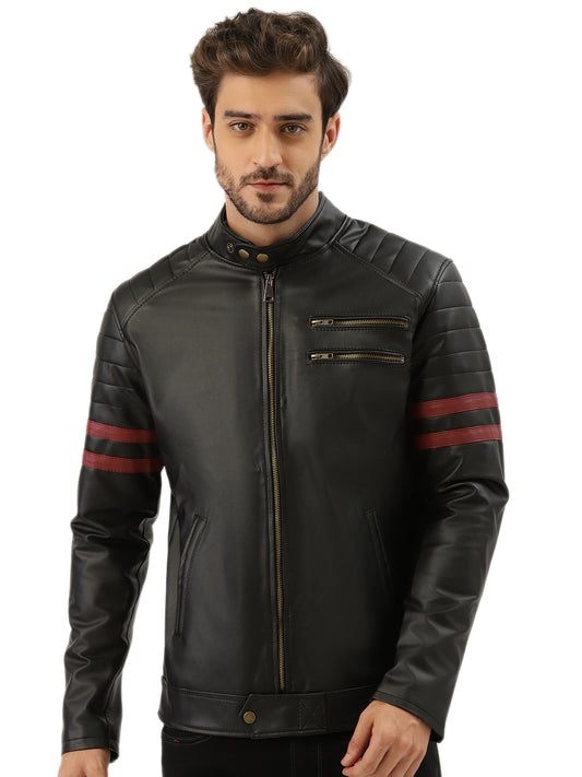 Leather Retail Men's Jacket(LRWOBL)