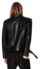 Leather Retail® Full Sleeve Solid Jacket for Men's Biker Style ( LRM11BL )