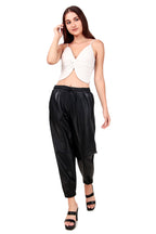 Leather retail luxury and comfort with  Faux Leather trousers for women's and girl's ( LRTRS2BL )
