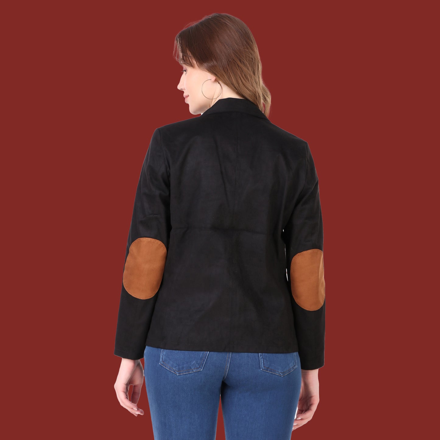 Leather Retail Women's Suede Faux Leather Jacket(LRSUDCOBL)