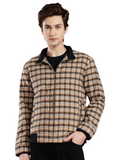 Leather Retail Men's Tweed Biker Jacket ( LRCHECKTD1A )