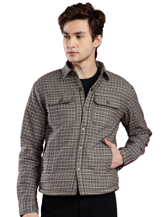 Leather Retail Modern Plaid Multicoloured Tweed Jacket ( LRCHECKTD2J )