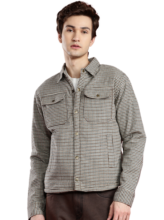 Leather Retail Classic Brown and Black Checked Multicoloured Tweed Jacket ( LRCHECKTD2G )