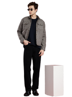Leather Retail Modern Plaid Multicoloured Tweed Jacket ( LRCHECKTD2J )