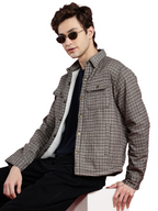 Leather Retail Modern Plaid Multicoloured Tweed Jacket ( LRCHECKTD2J )