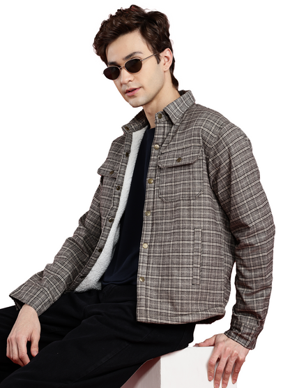Leather Retail Modern Plaid Multicoloured Tweed Jacket ( LRCHECKTD2J )