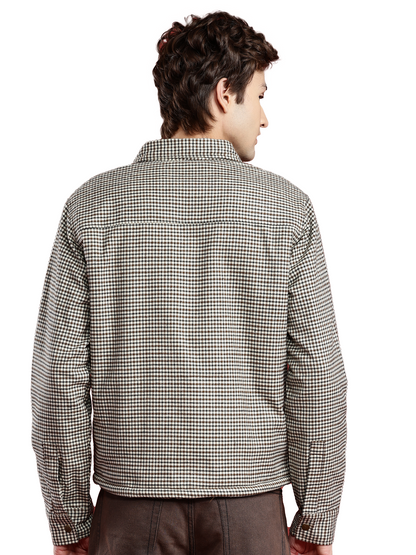 Leather Retail Classic Brown and Black Checked Multicoloured Tweed Jacket ( LRCHECKTD2G )