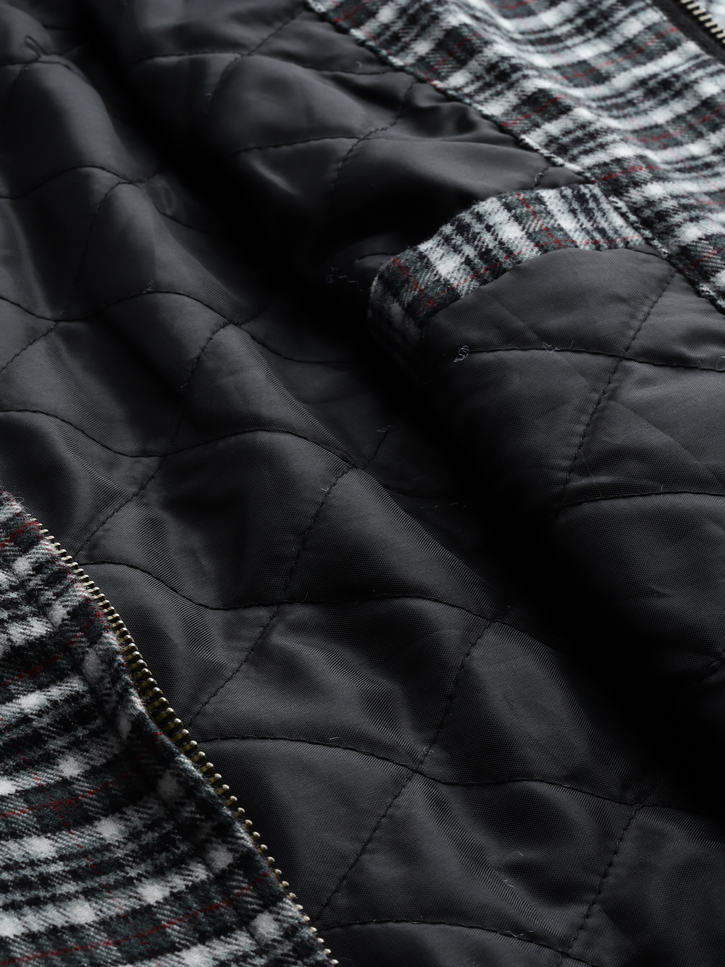 Leather Retail Men's Tweed Biker Jacket ( LRCHECKTD1D )