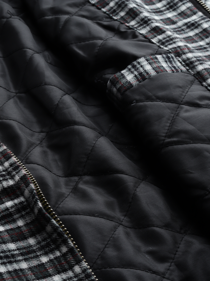 Leather Retail Modern Plaid Multicoloured Tweed Jacket ( LRCHECKTD1D )