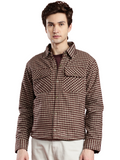 Leather Retail Elegant Brown Check Multicoloured Tweed Jacket ( LRCHECKTD2B )