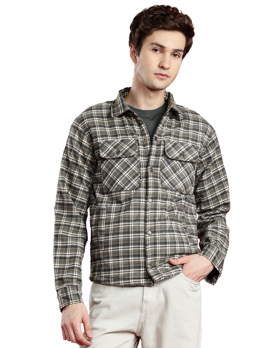 Leather Retail Classic Green Multicoloured Tweed Jacket ( LRCHECKTD2E )