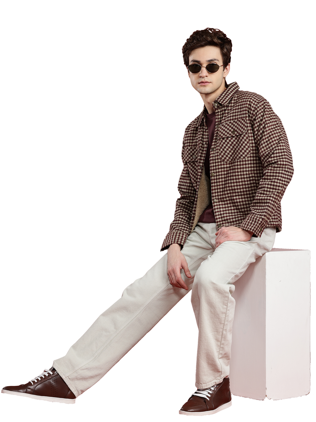 Leather Retail Elegant Brown Check Multicoloured Tweed Jacket ( LRCHECKTD2B )