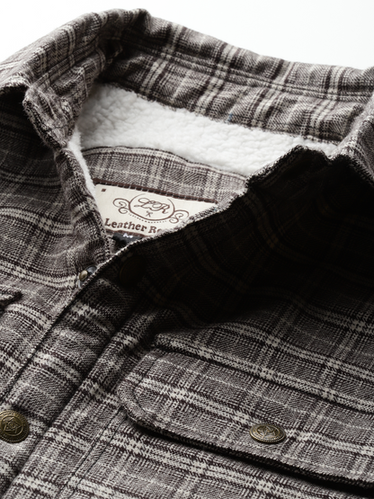 Leather Retail Modern Plaid Multicoloured Tweed Jacket ( LRCHECKTD2J )
