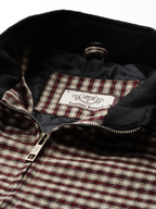 Leather Retail Men's Tweed Biker Jacket ( LRCHECKTD1B )