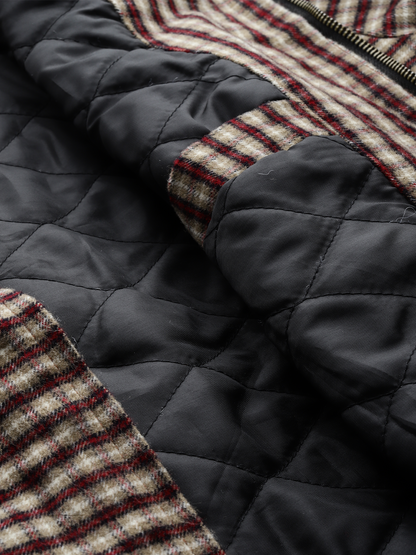 Leather Retail Elegant Brown Check Multicoloured Tweed Jacket ( LRCHECKTD2B )