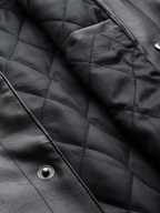 Leather Retail Coffee Faux Leather Jacket for Men's with Snap Button Closure ( LRM50CO )
